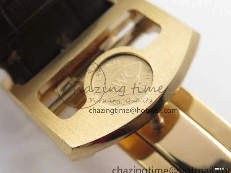 MIROTIME 0101 Portugieser Chrono  42 IW390406 RG ZF 1:1 Best Edition Blue Dial on Brown Leather Strap A Durable 7129